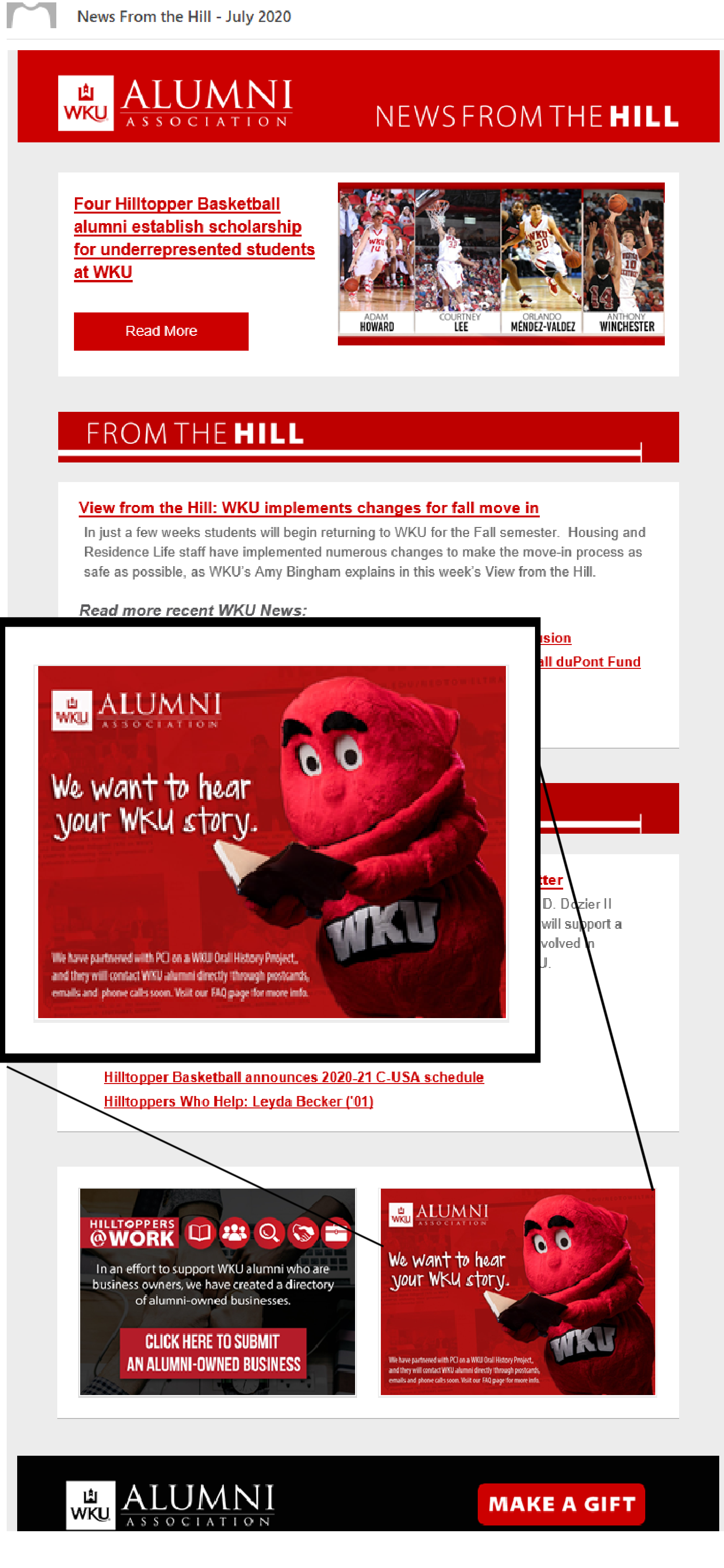 2020 WKU newsletter