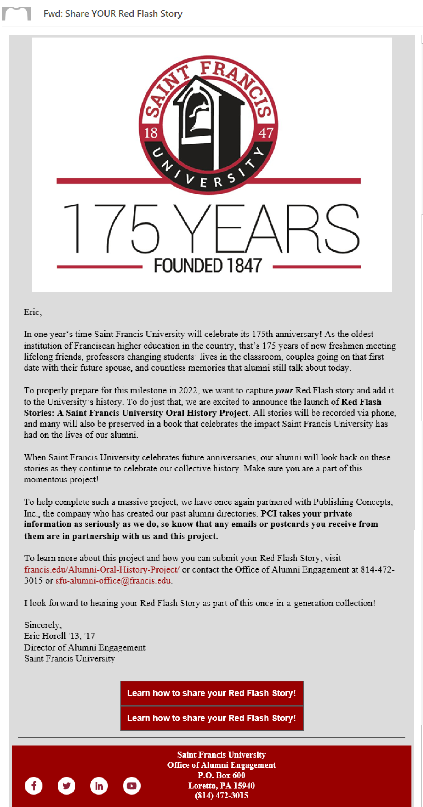 2021 SFU email